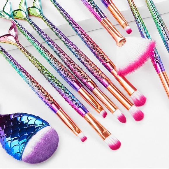 11 PC MERMAID BRUSH SET!! - Picture 2 of 2